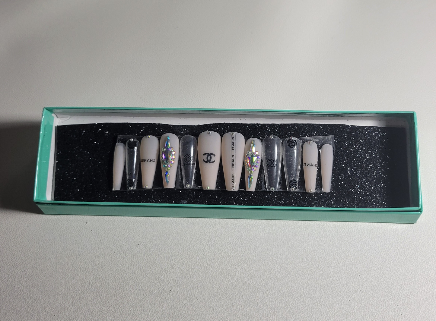 Black Rose Press on Nails