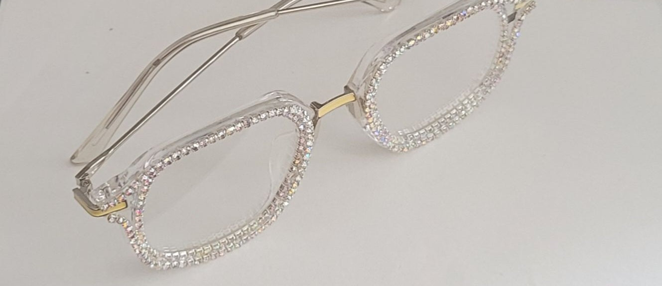 All Bling Out Sunglasses (Clear)