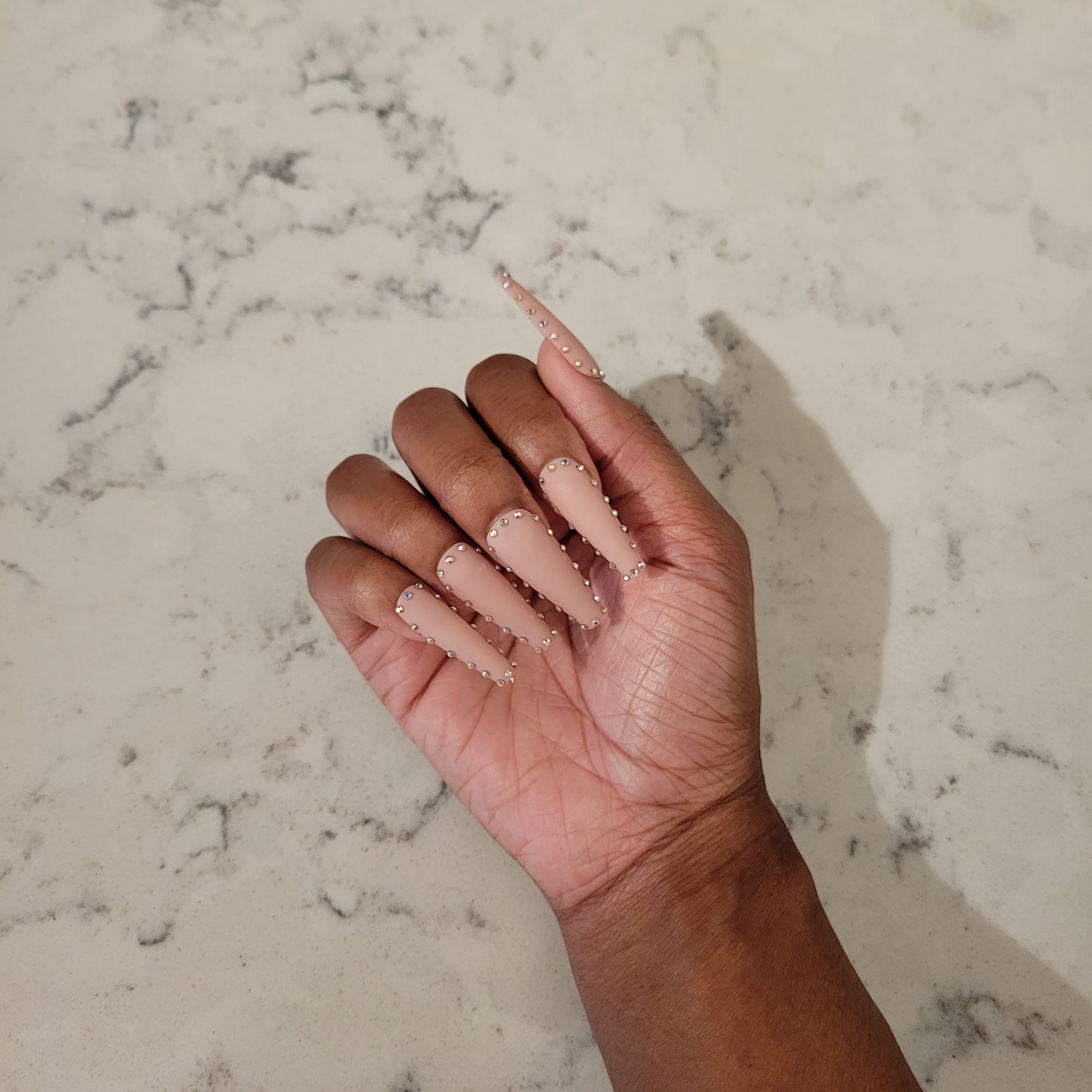 Eye-Catching Pink Press On Nails