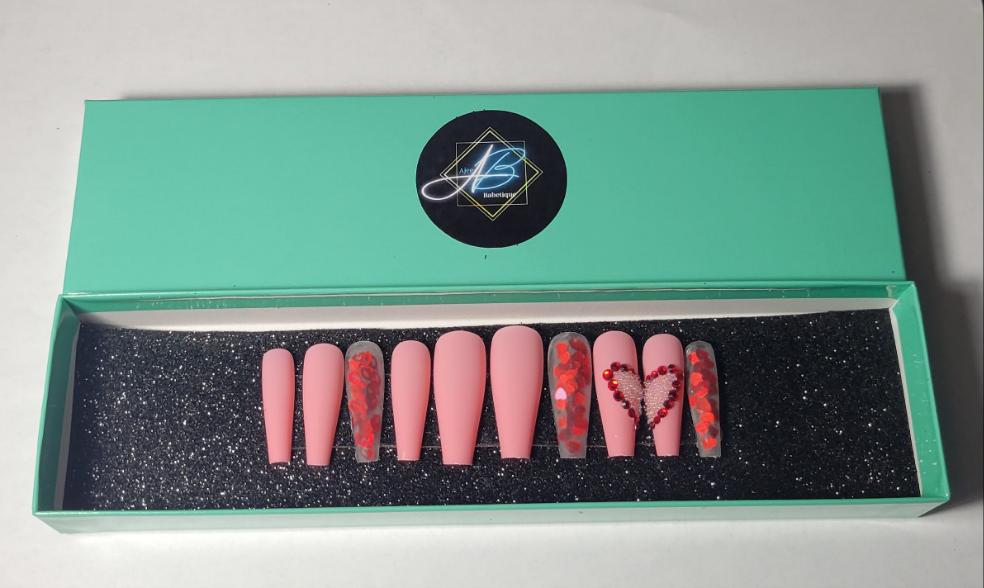 Ace of Hearts Press On Nails