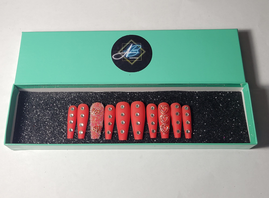 My Valentine Press on Nails