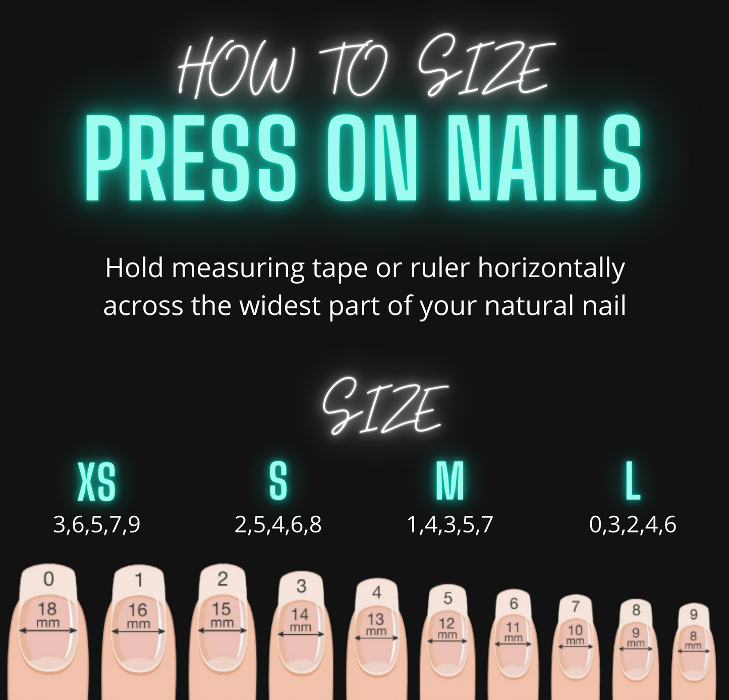 Flawless Black Press on Nails