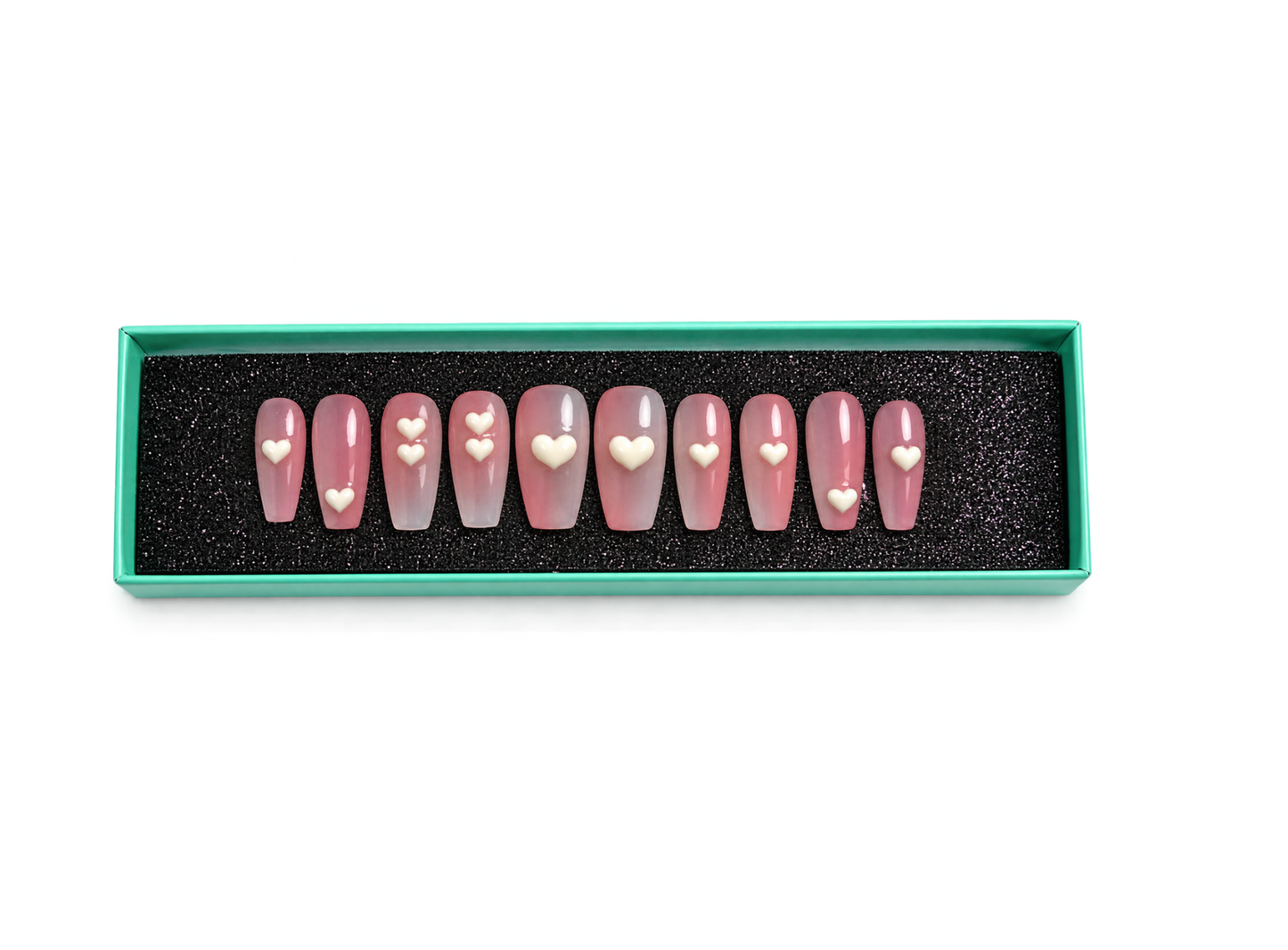Love Pink Press on Nails