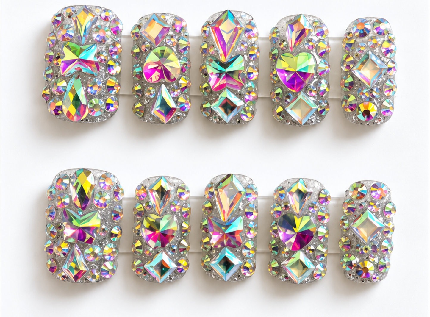 Pretty in Rhinestones Press on Nails