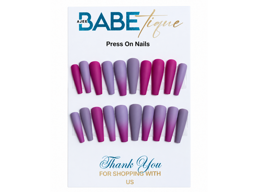 Purple Passion Ombre Press on Nails