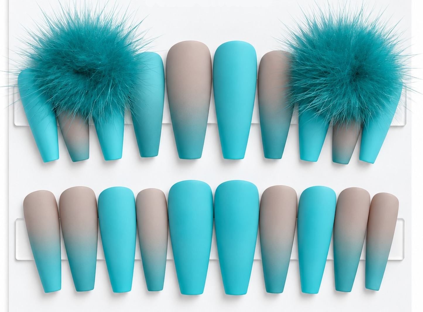 Tiffany Tease Ombre Press Ons Set