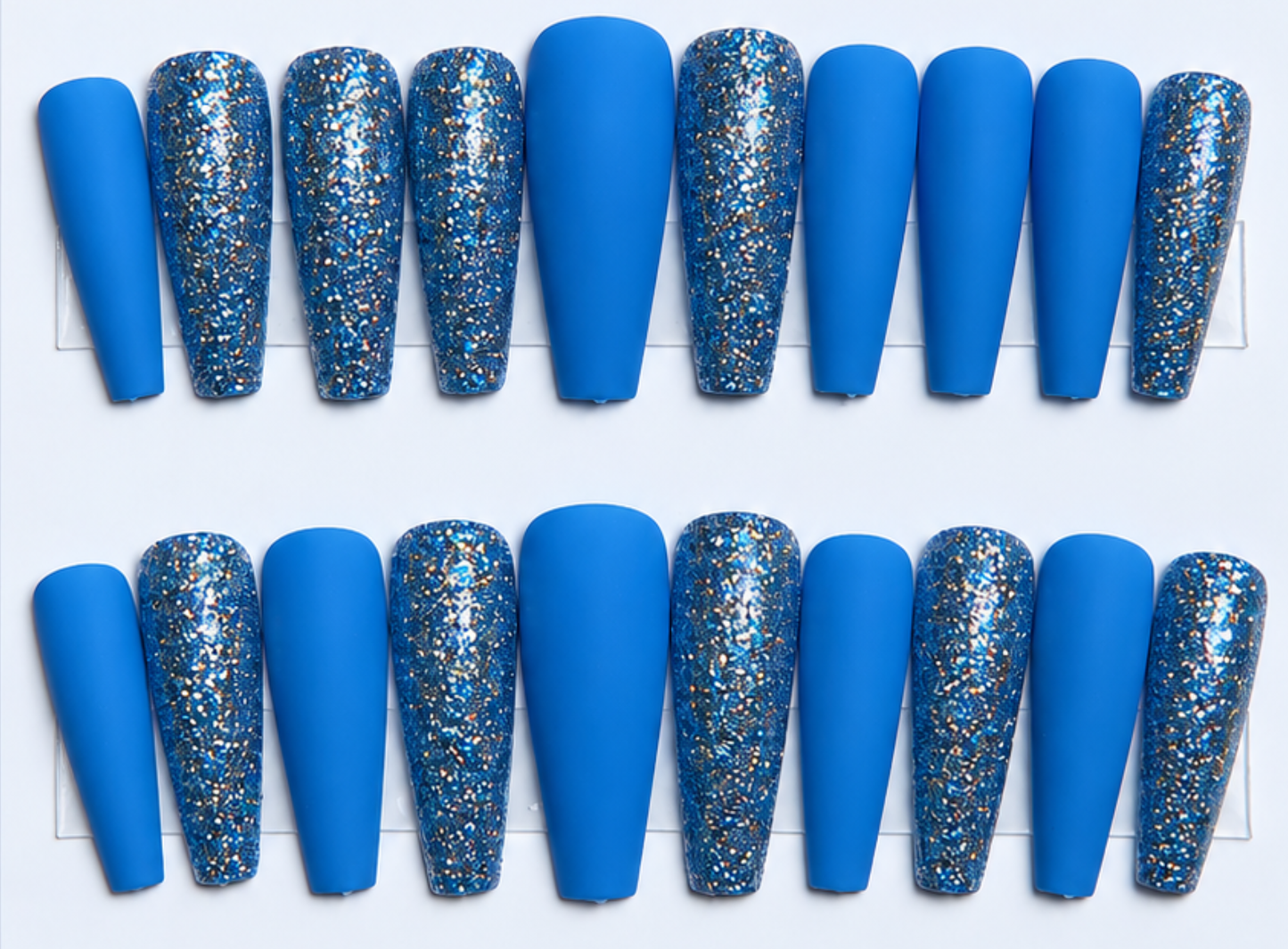 Royal Twinkle Press on Nails