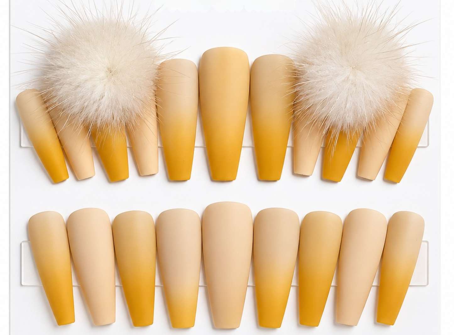 Vanilla Sunshine Ombre Press Ons Set