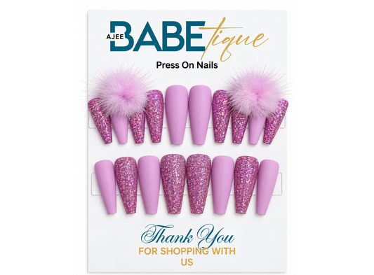 Pink Fairy Dust Press on Nails