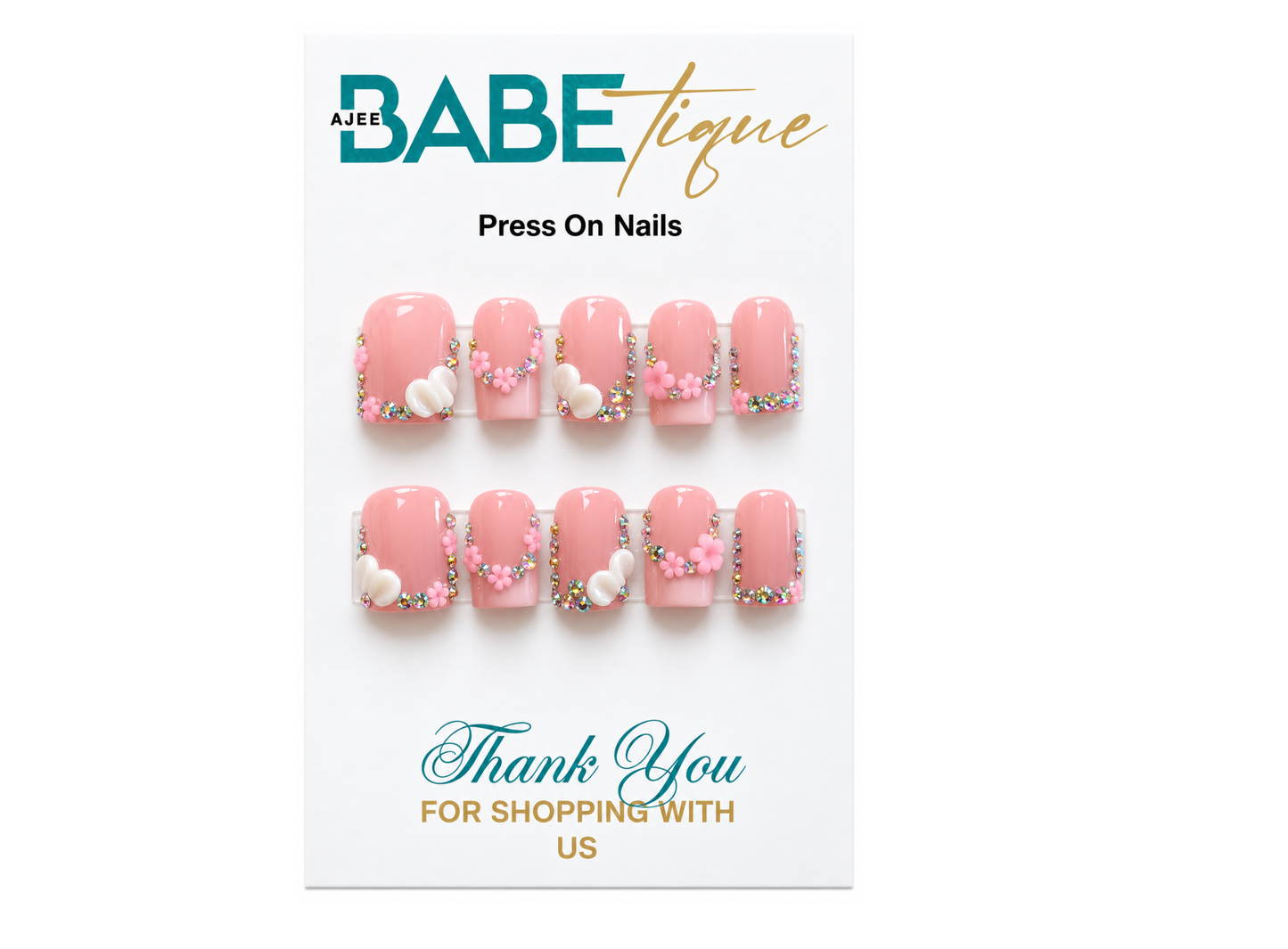 Lovely Pink  Press on Nails