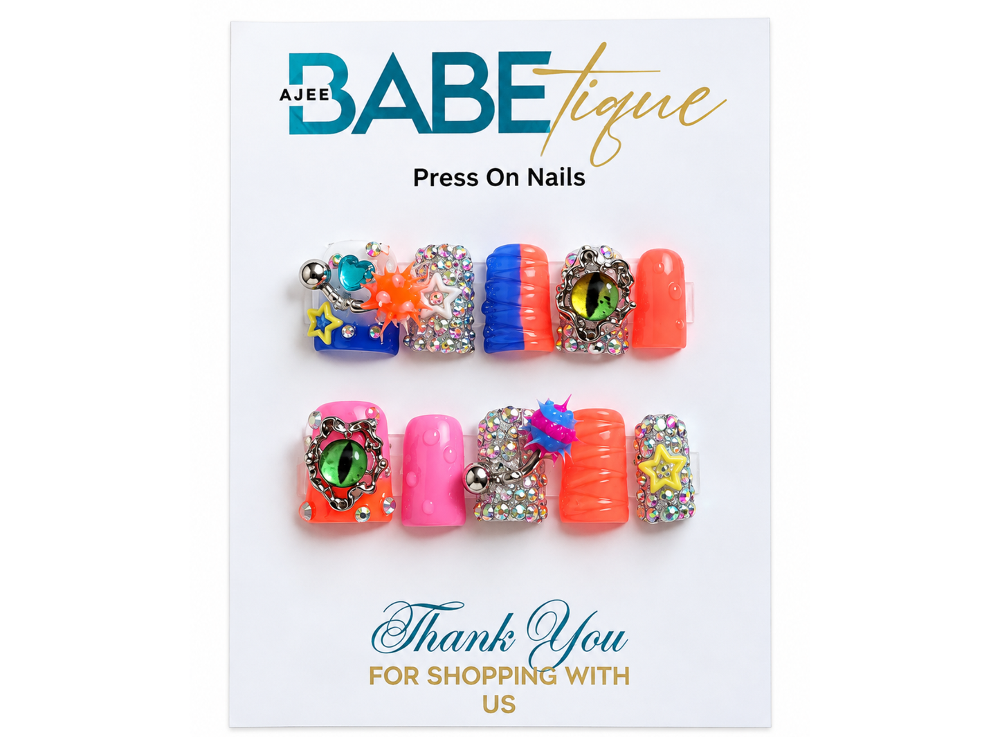 Pretty Little Monster Press on Nails