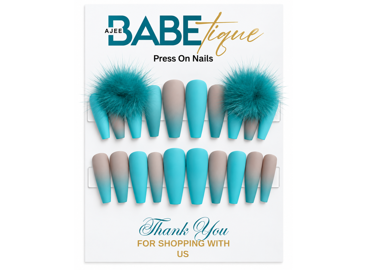 Tiffany Tease Ombre Press Ons Set
