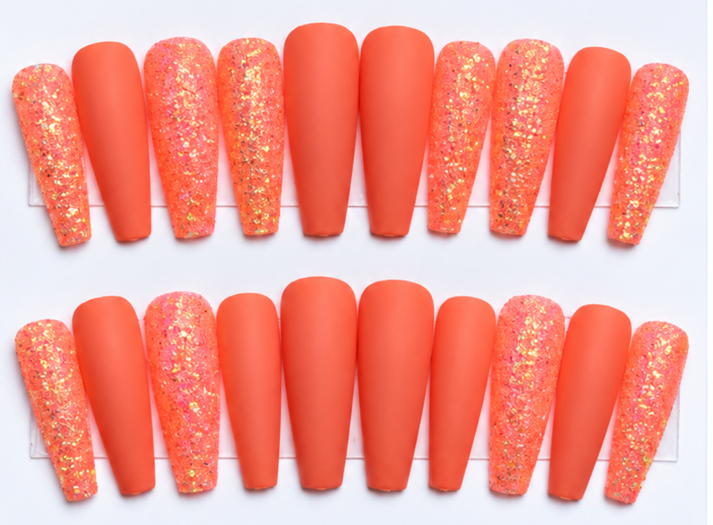 Coral Crush Press on Nails