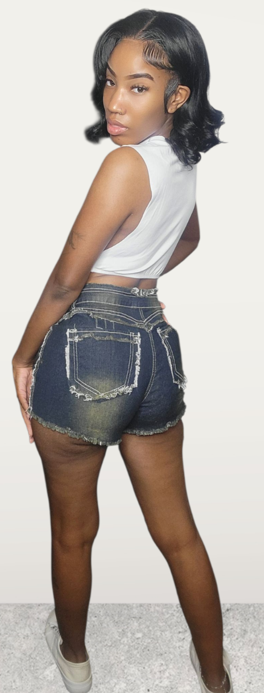 2 Pac Denim Short Set