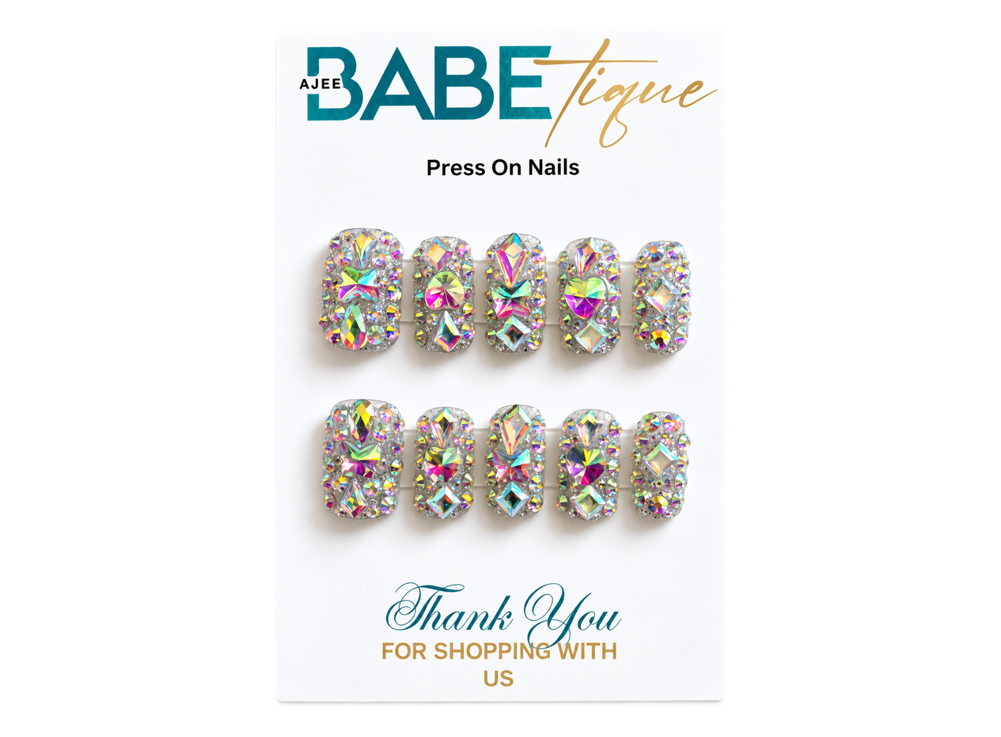 Pretty in Rhinestones Press on Nails