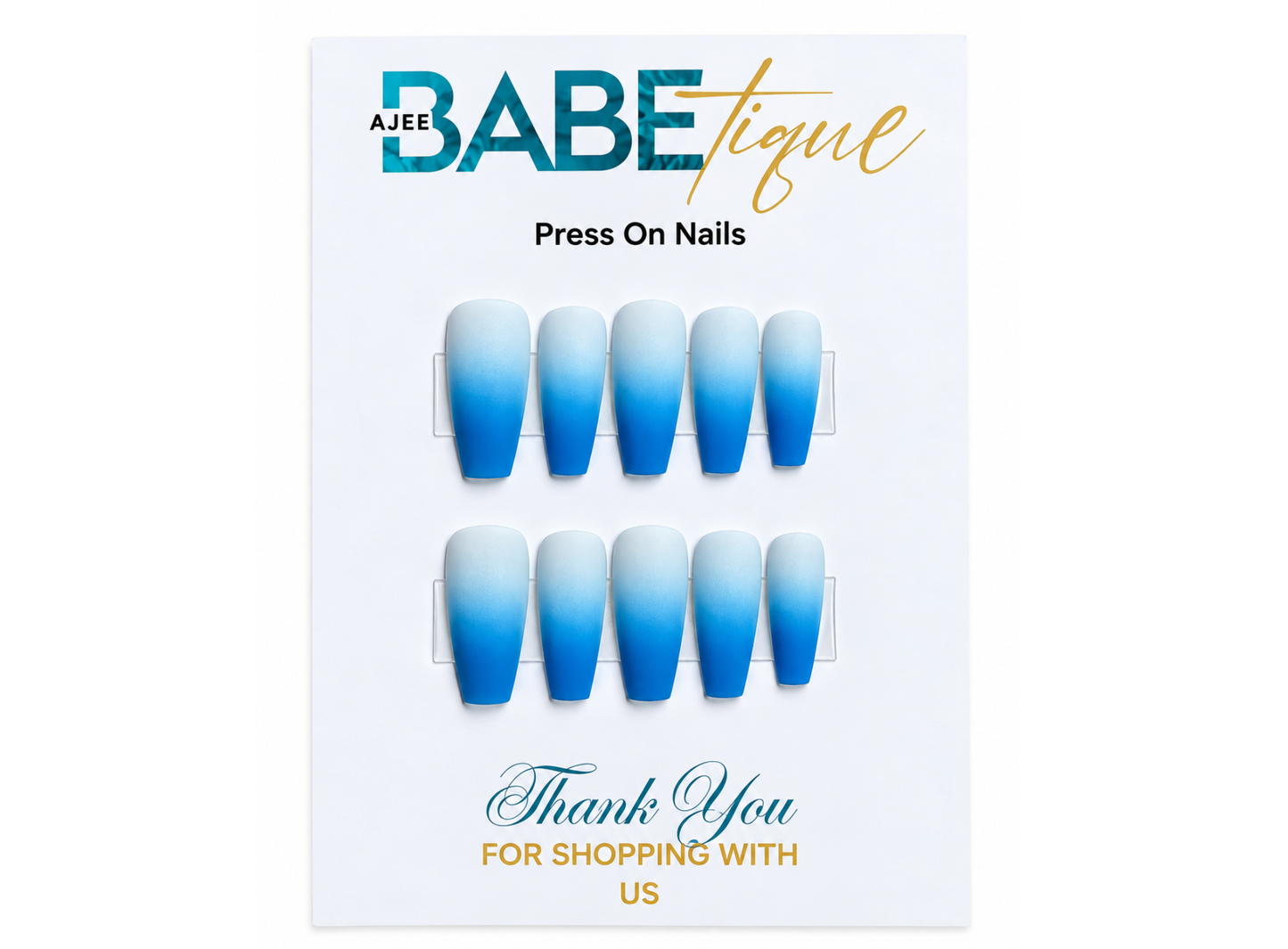 Cloud Nine Ombre Press on Nails