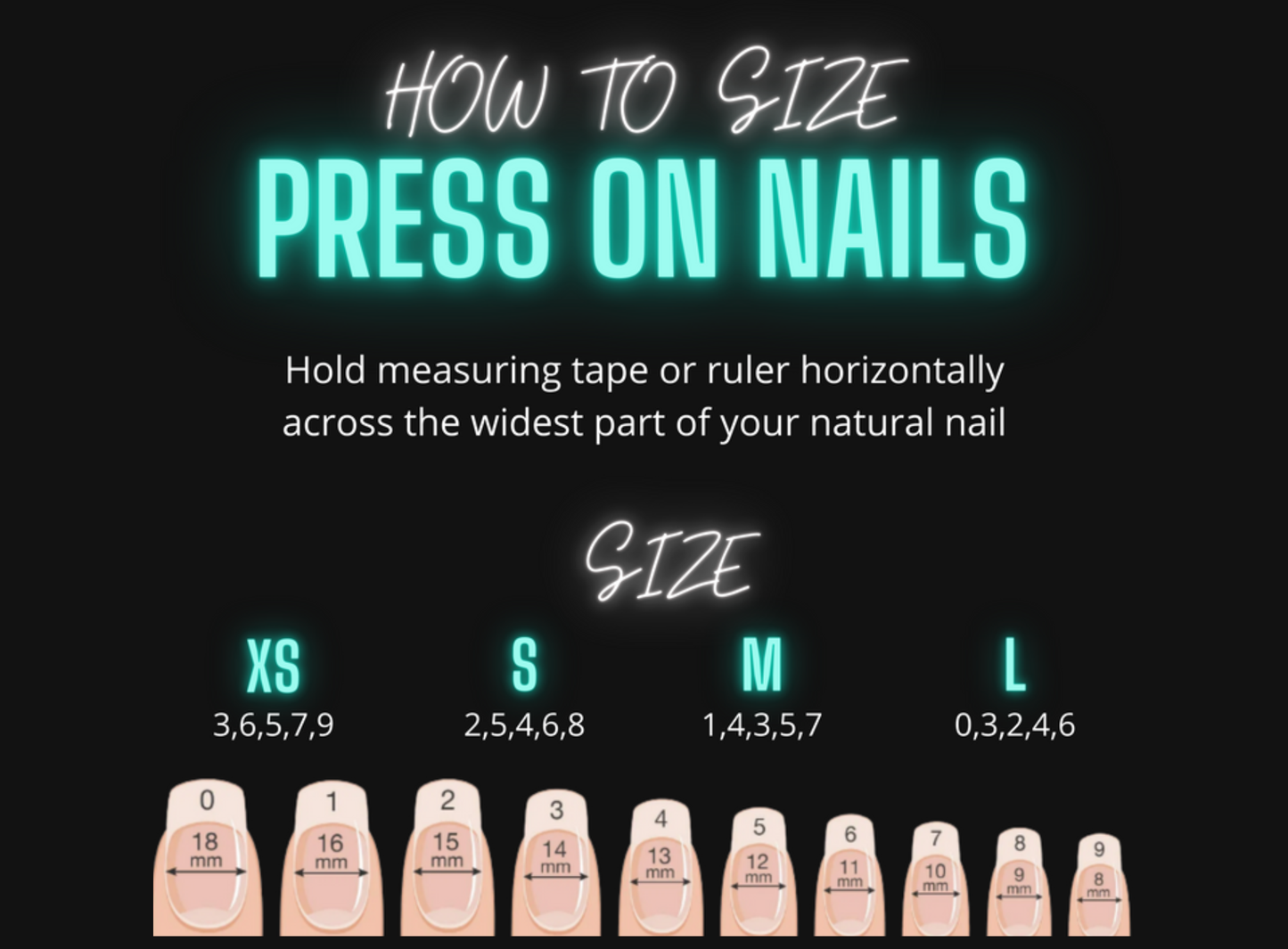 Rainbow Flowers Press on Nails
