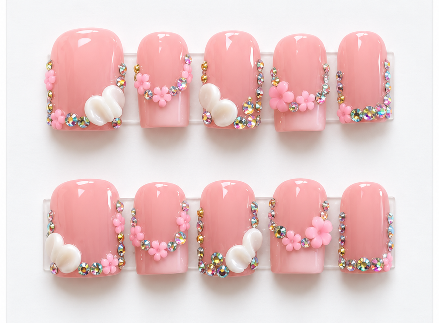 Lovely Pink  Press on Nails