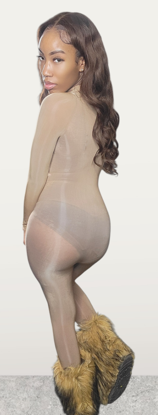 Brown Sheer Bodysuit
