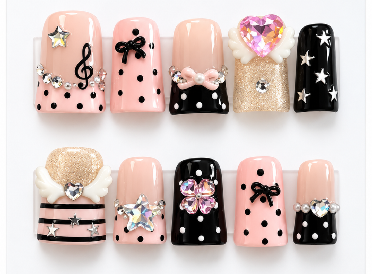 Diamond Doll Press on Nails