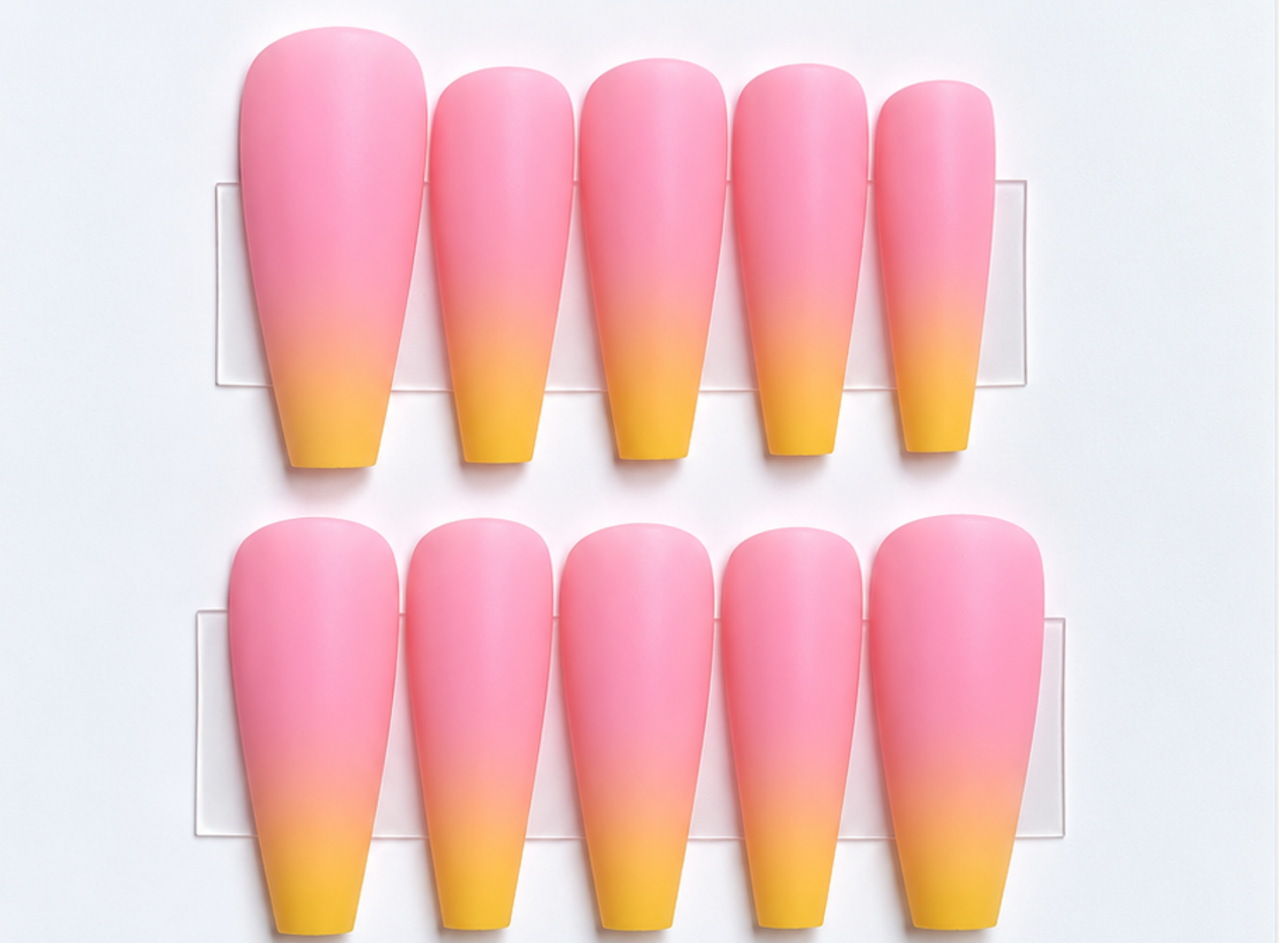 Pink Lemonade Ombre Press On Nails