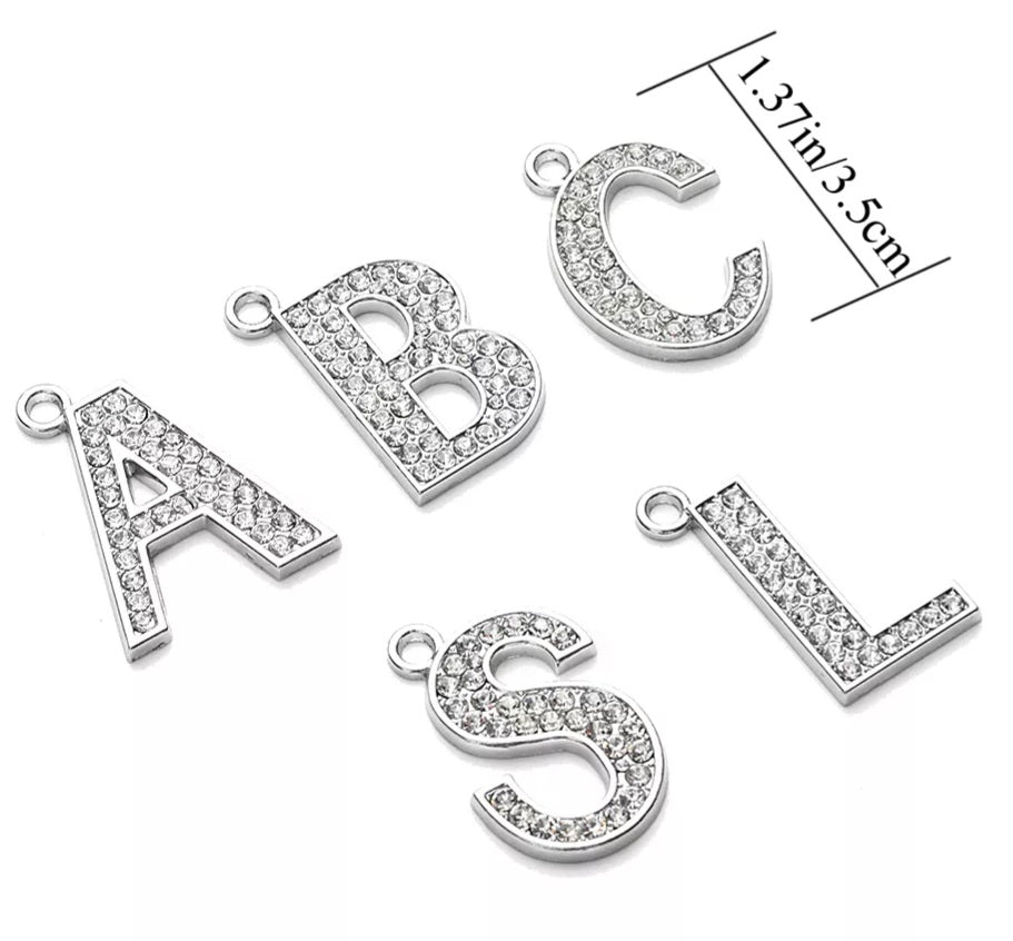 "P" Initial Necklace Set