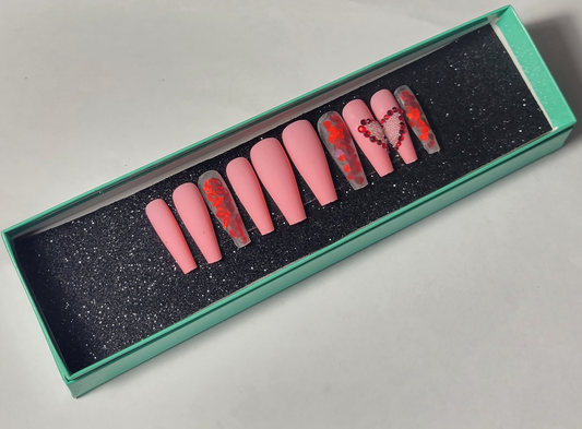 Ace of Hearts Press On Nails